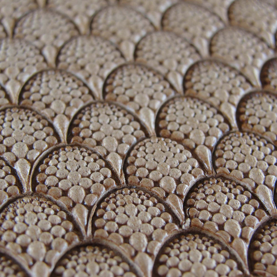 Dragon Scale Geometric Stamp - Stainless Steel | Pro Leather Carvers
