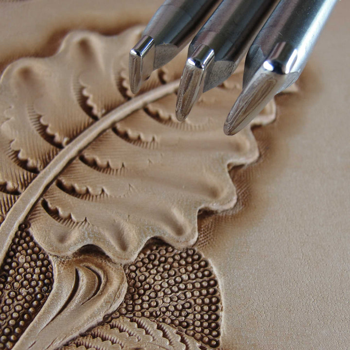 Small Smooth Thumb Print Set - Stainless Steel | Pro Leather Carvers