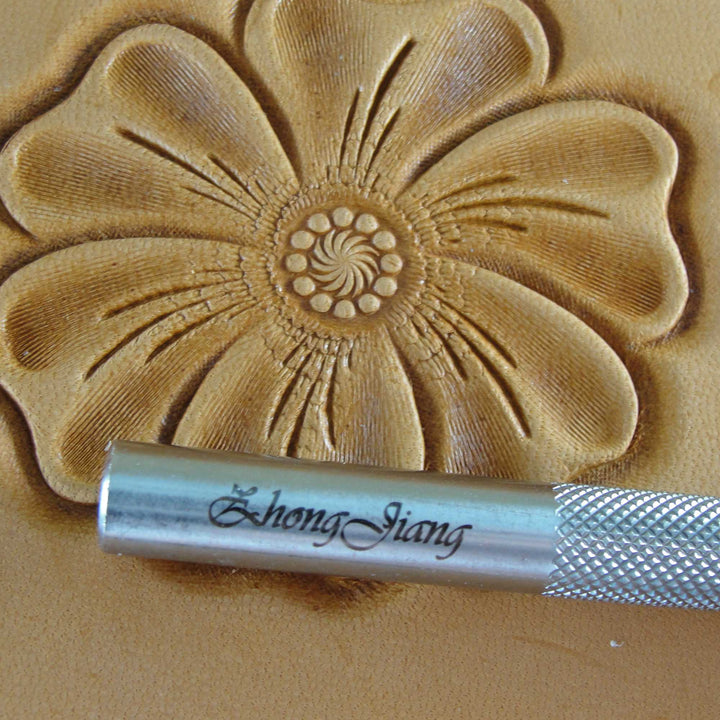 12-Seed Spin Flower Center Stamp - Stainless | Pro Leather Carvers