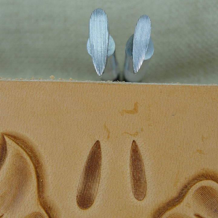 Large Vertical Thumb Print Set - Stainless Steel | Pro Leather Carvers