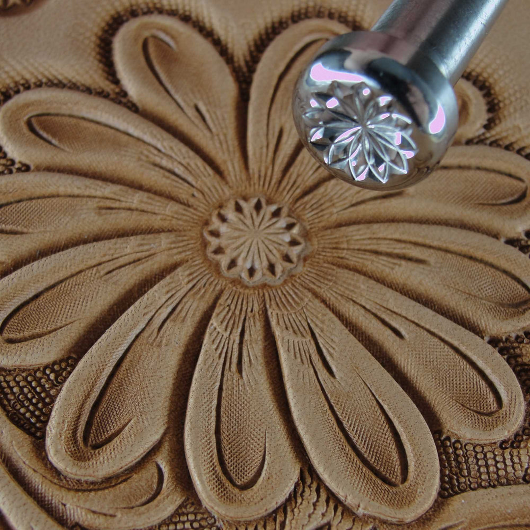 Snowflake Flower Center Stamp - Stainless Steel | Pro Leather Carvers