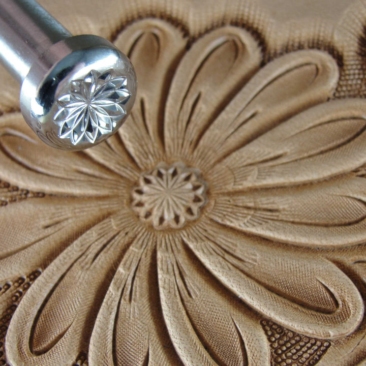 Snowflake Flower Center Stamp - Stainless Steel | Pro Leather Carvers