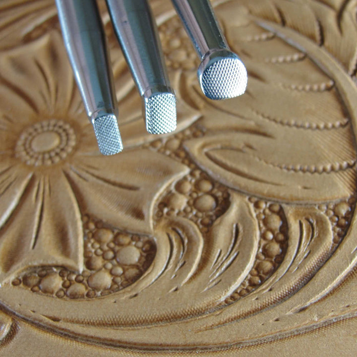 Checkered Steep Angle Bevelers - Stainless Steel | Pro Leather Carvers