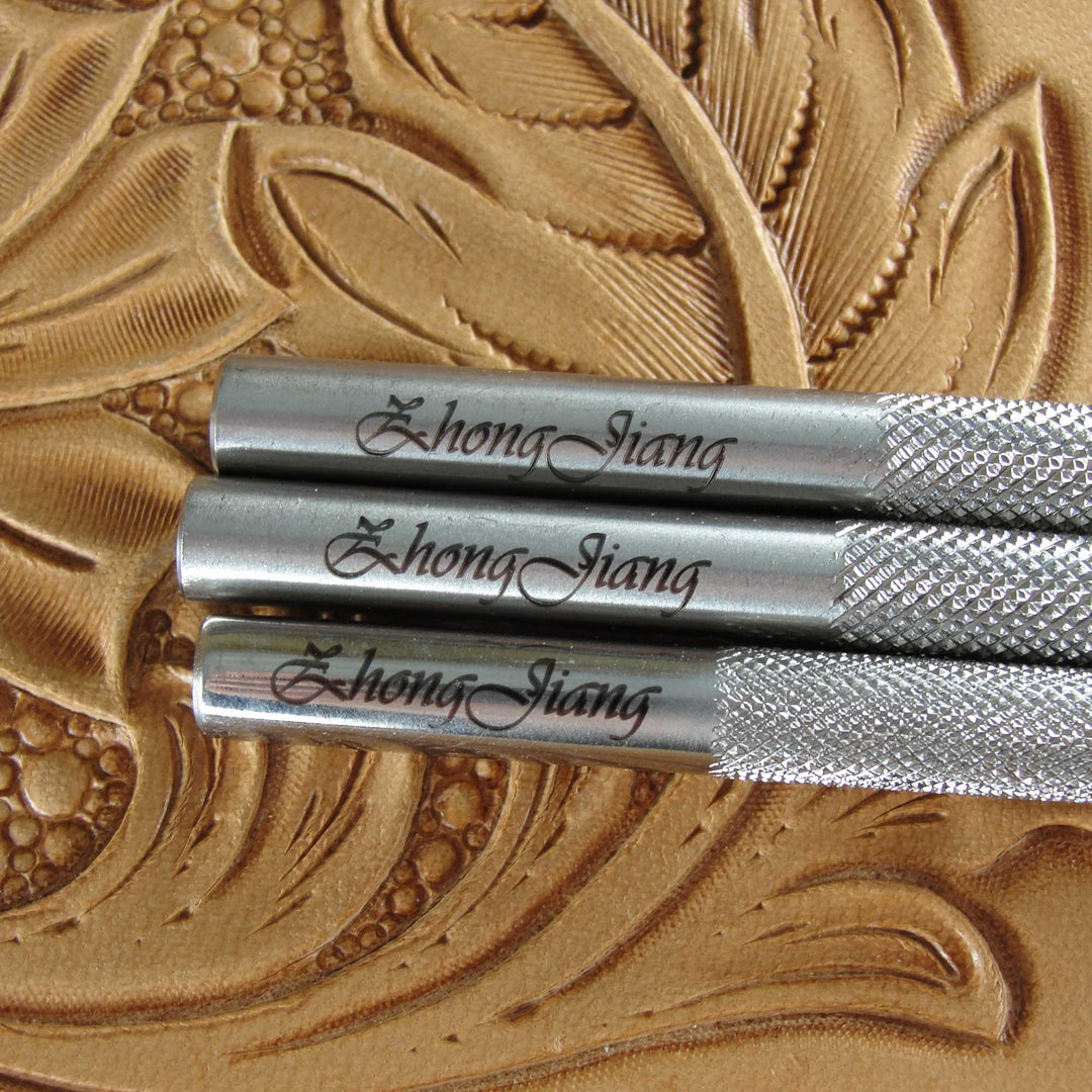 Checkered Steep Angle Bevelers - Stainless Steel | Pro Leather Carvers