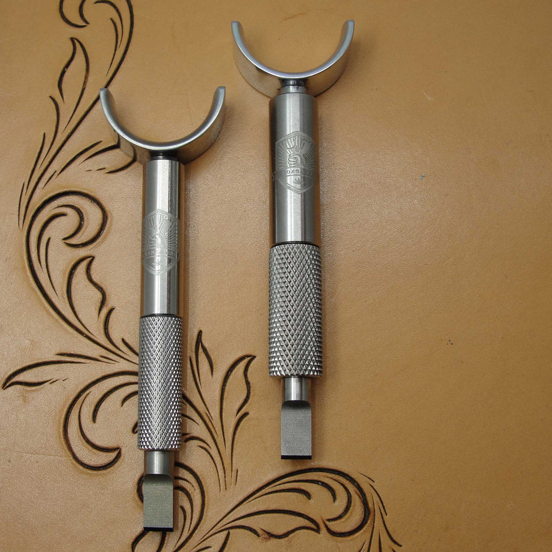 Premium Double Bearing Swivel Knife, 1/4" Blade, Leather Carving Tool