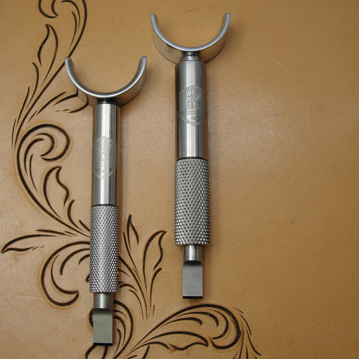 Premium Double Bearing Swivel Knife, 1/4" Blade, Leather Carving Tool