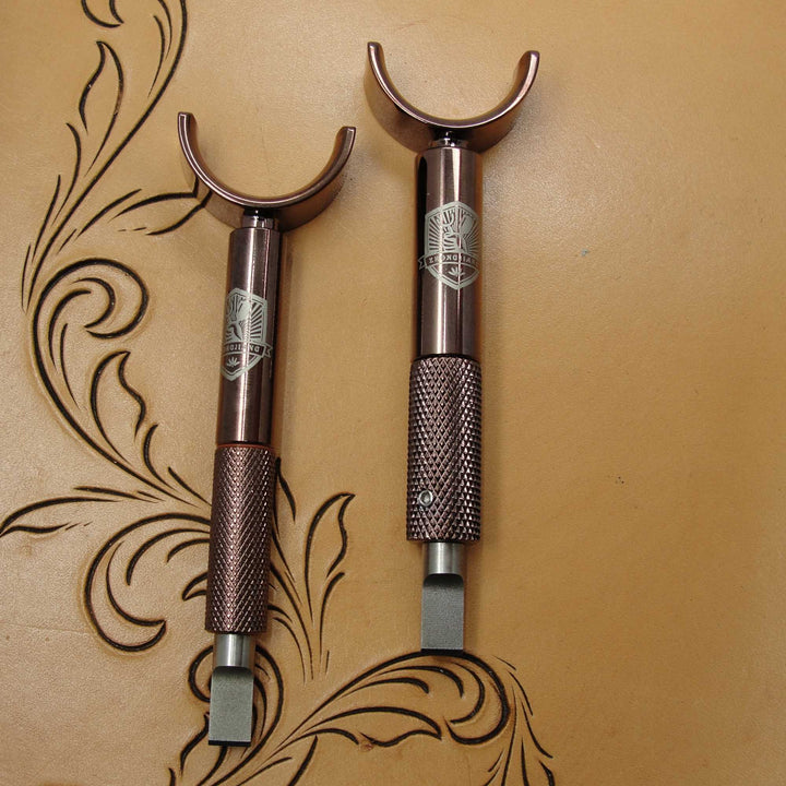 Premium Double Bearing Swivel Knife, 1/4" Blade, Leather Carving Tool