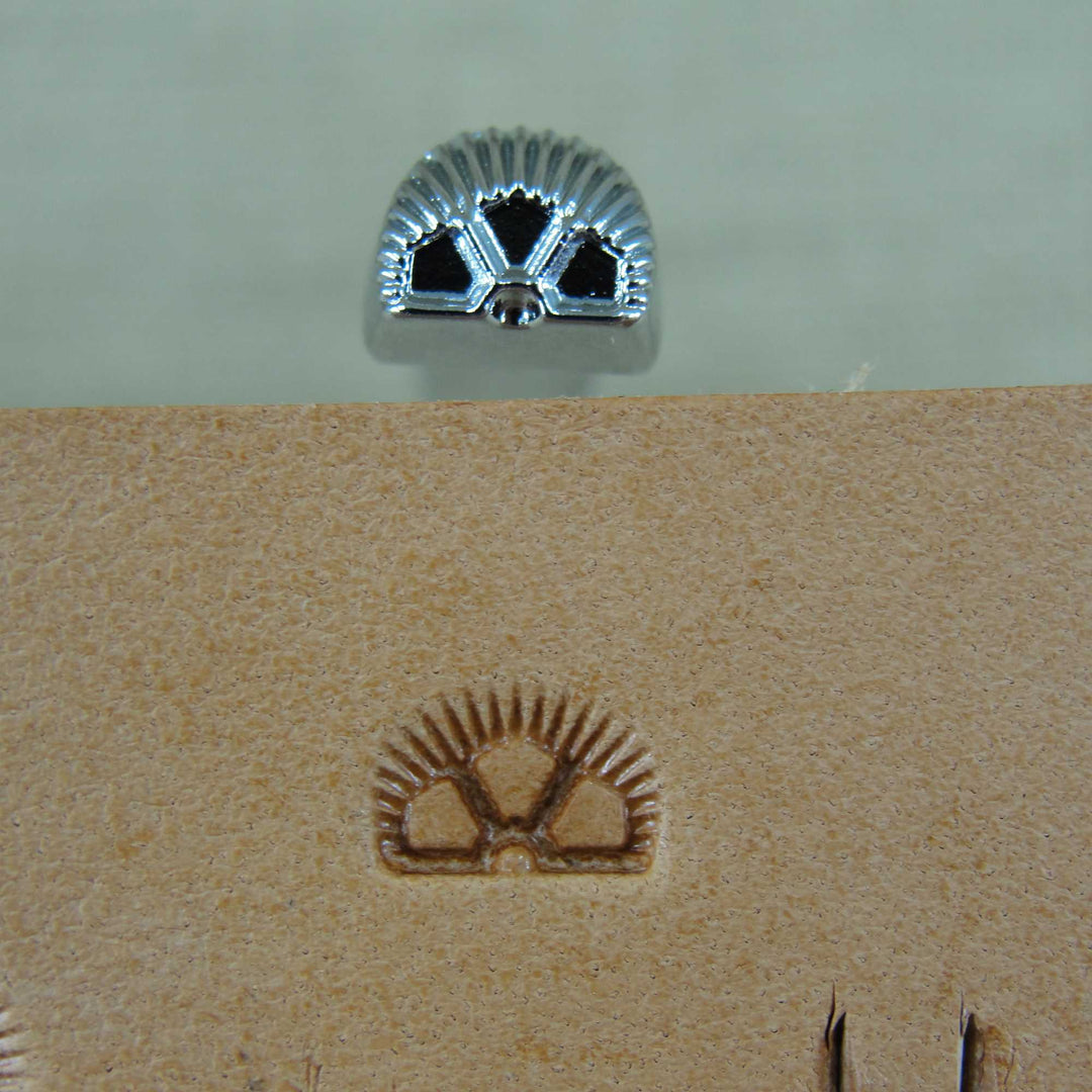 3-Petal Border Leather Stamp, D503, Stamping Tool