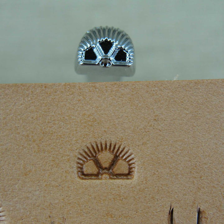 3-Petal Border Leather Stamp, D503, Stamping Tool