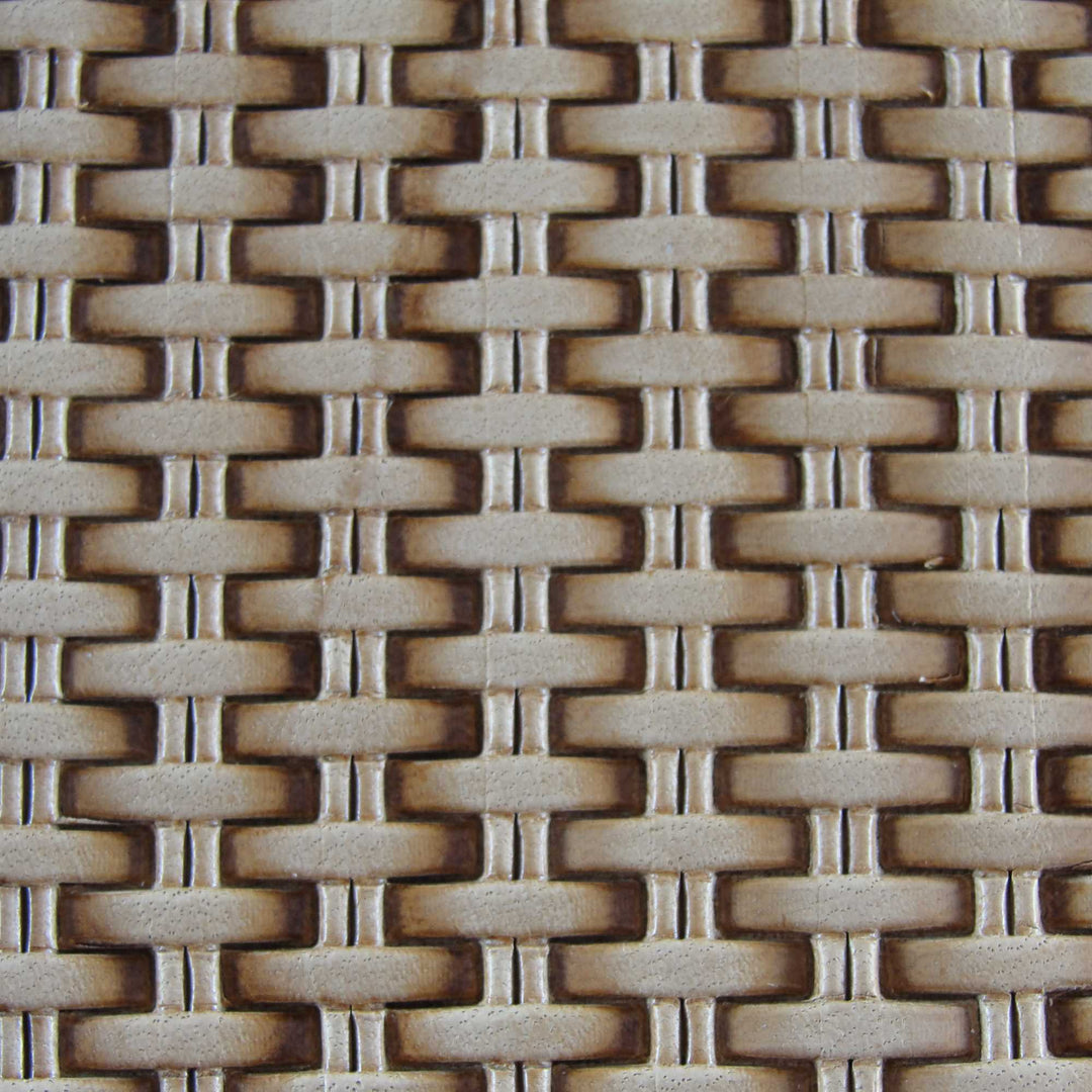 Double Bar Basket Weave Stamp, Leather Stamping Tool, Stainless Steel