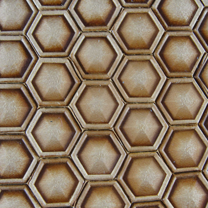 Hollow Hex Geometric Stamp, Leather Stamping Tool, Stainless Steel