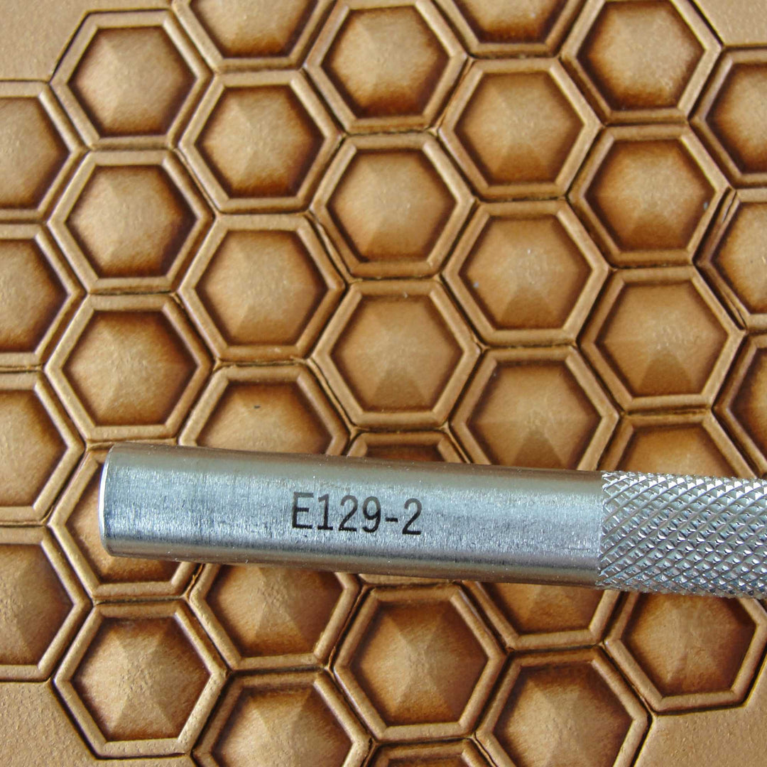 Hollow Hex Geometric Stamp, Leather Stamping Tool, Stainless Steel
