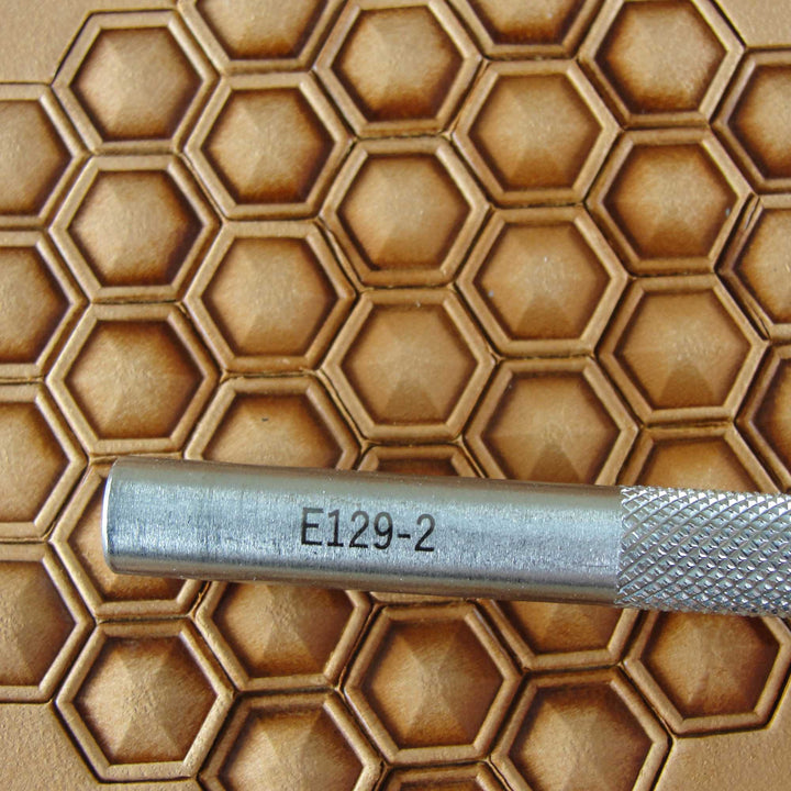 Hollow Hex Geometric Stamp, Leather Stamping Tool, Stainless Steel