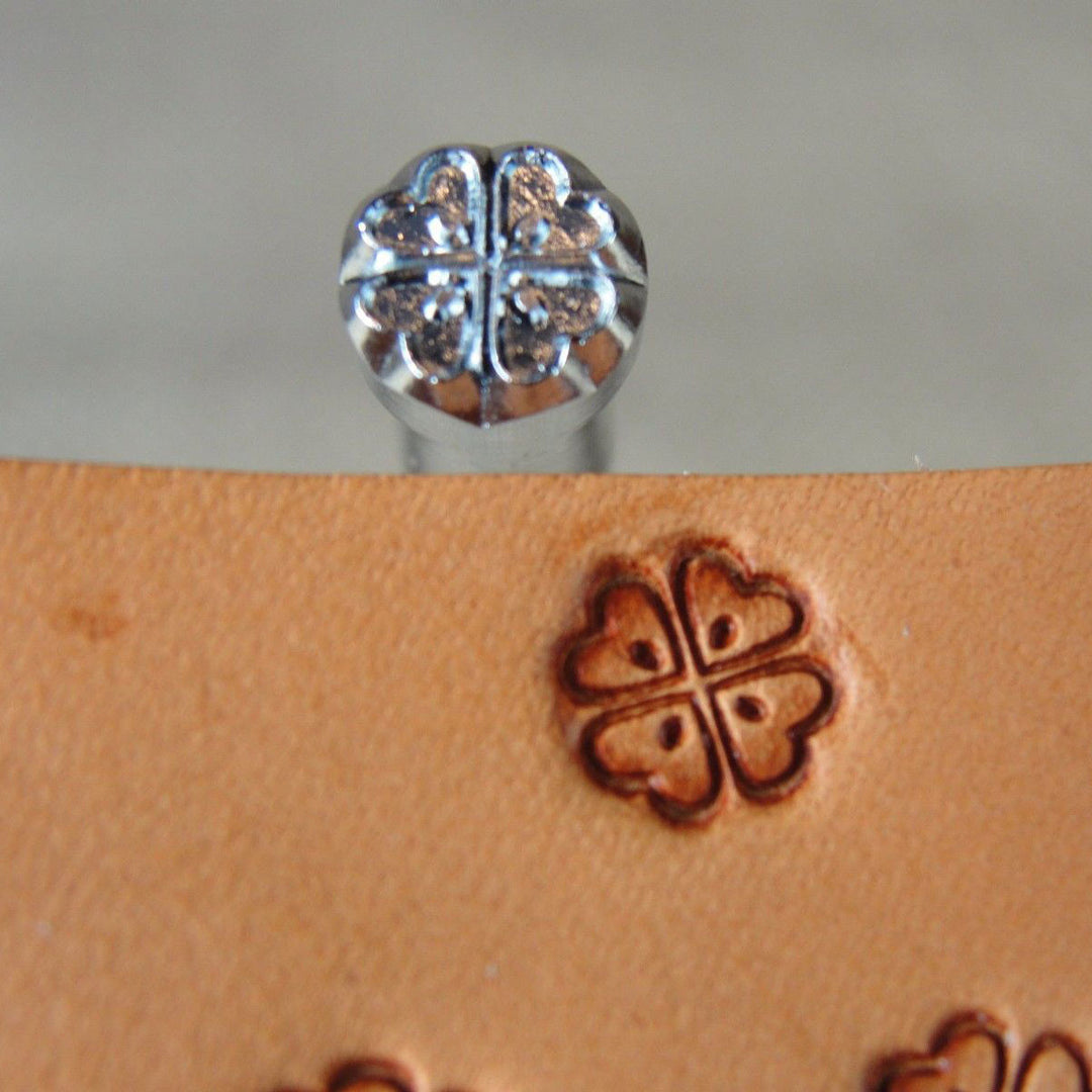 O8-2 Four Leaf Clover Leather Stamp - Japan | Pro Leather Carvers