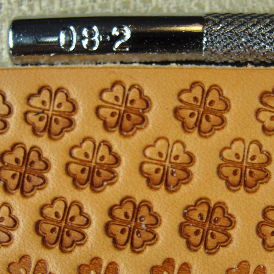 O8-2 Four Leaf Clover Leather Stamp - Japan | Pro Leather Carvers