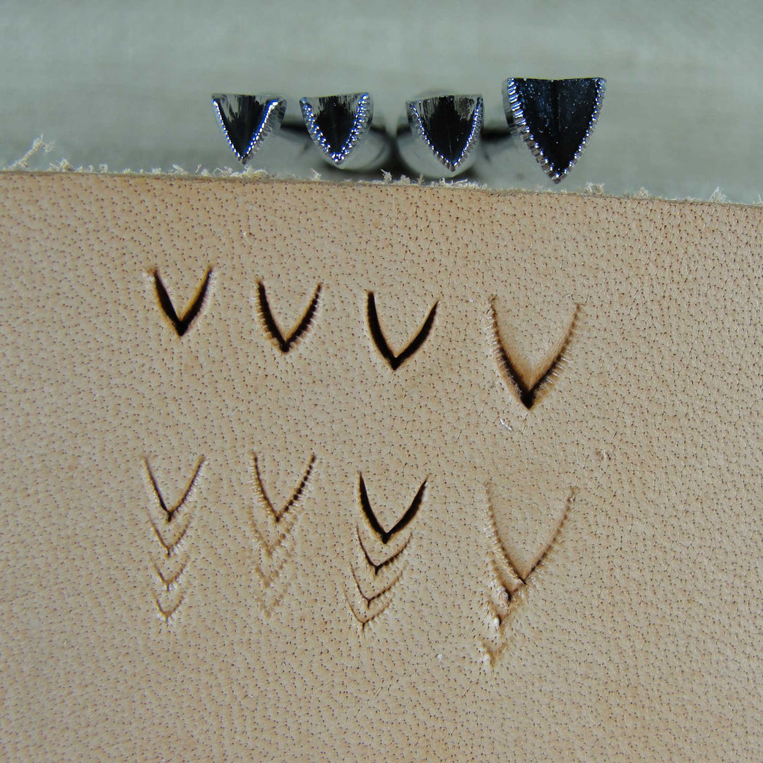 Pointed Mule's Foot Leather Stamping Tool Set | Pro Leather Carvers