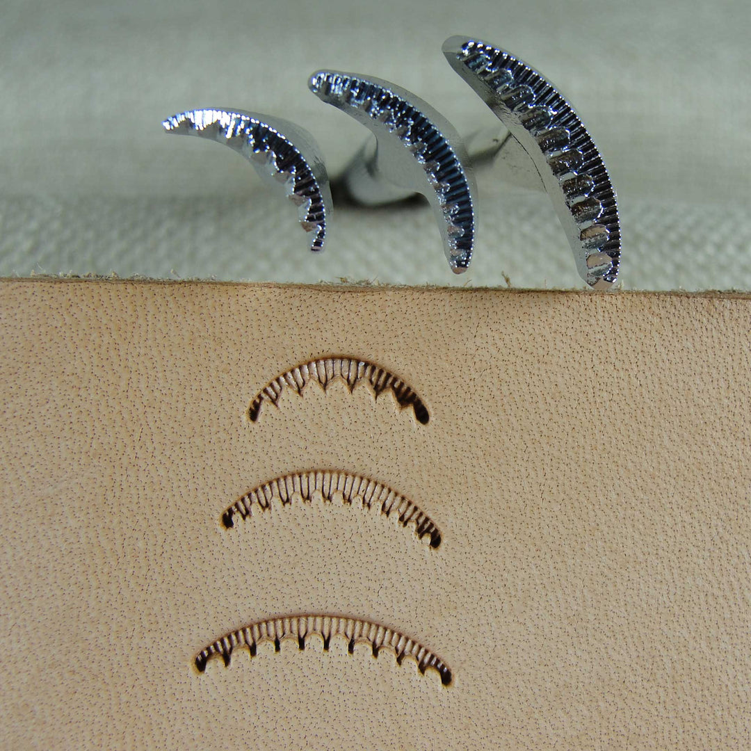 Fine Scalloped Veiner Leather Stamping Tool Set | Pro Leather Carvers