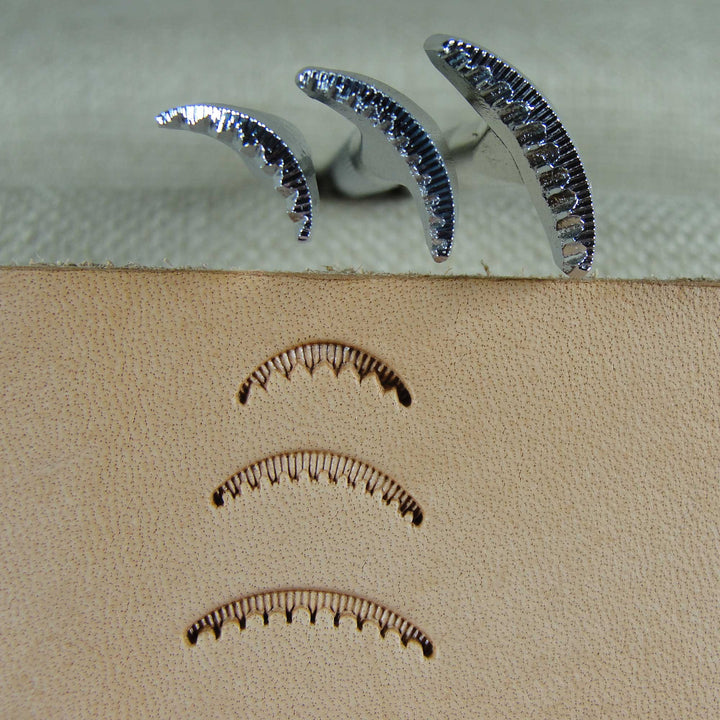 Fine Scalloped Veiner Leather Stamping Tool Set | Pro Leather Carvers