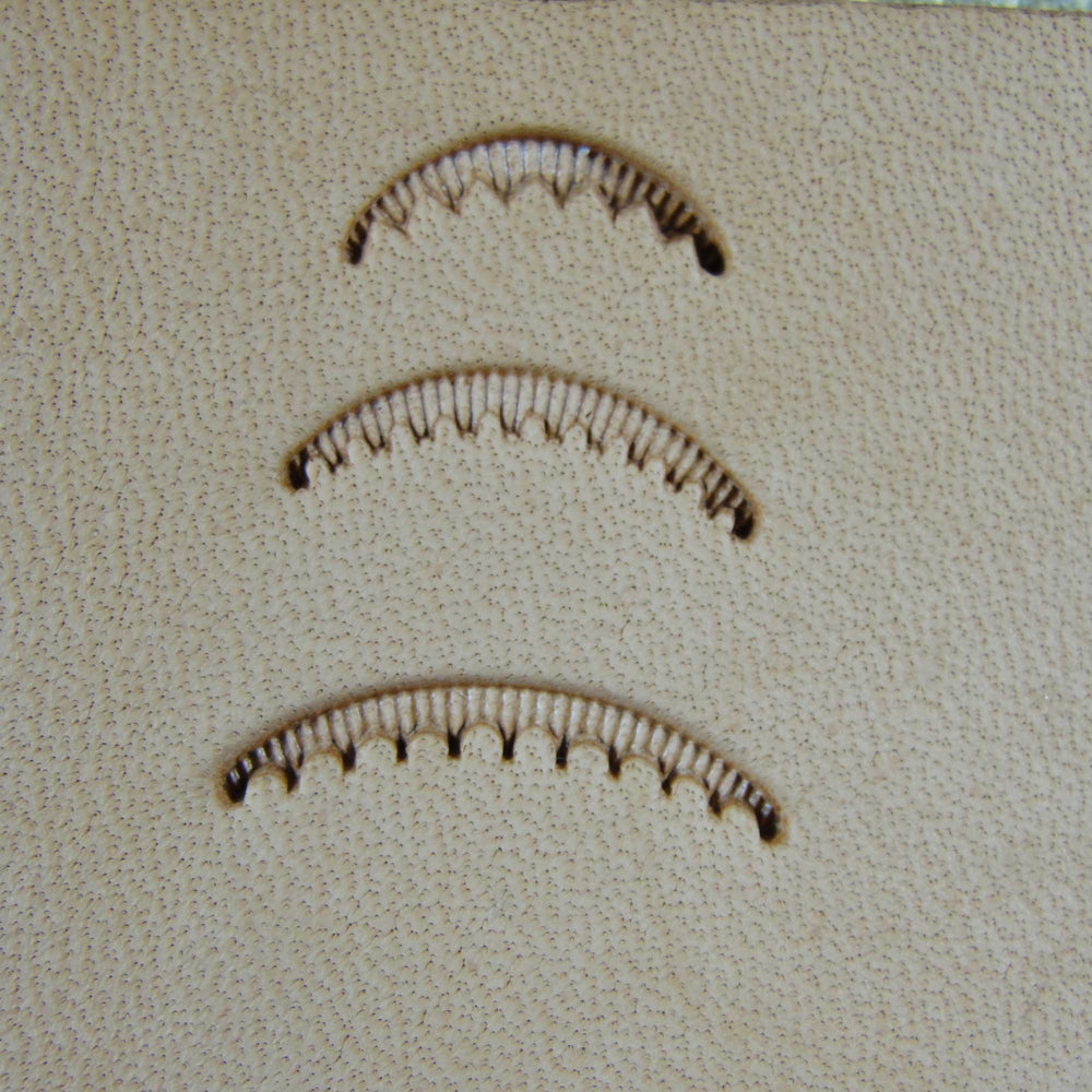 Fine Scalloped Veiner Leather Stamping Tool Set | Pro Leather Carvers