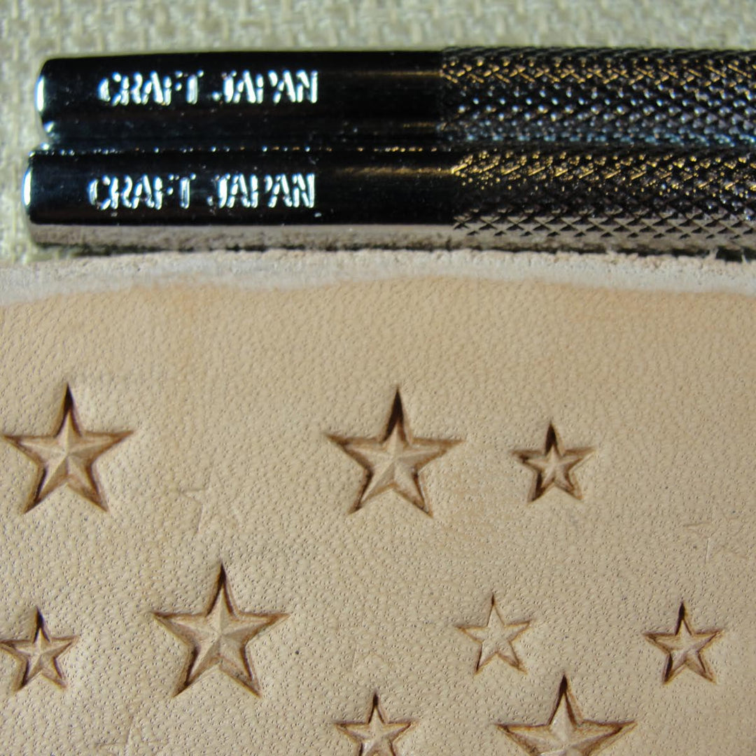 Z609/Z610 Small 5-Point Star Leather Stamp Set | Pro Leather Carvers