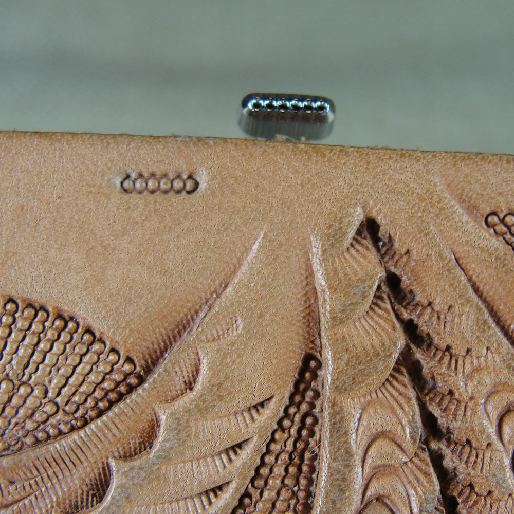 A101 6-Seed Bar Grounder Background Leather Tool | Pro Leather Carvers