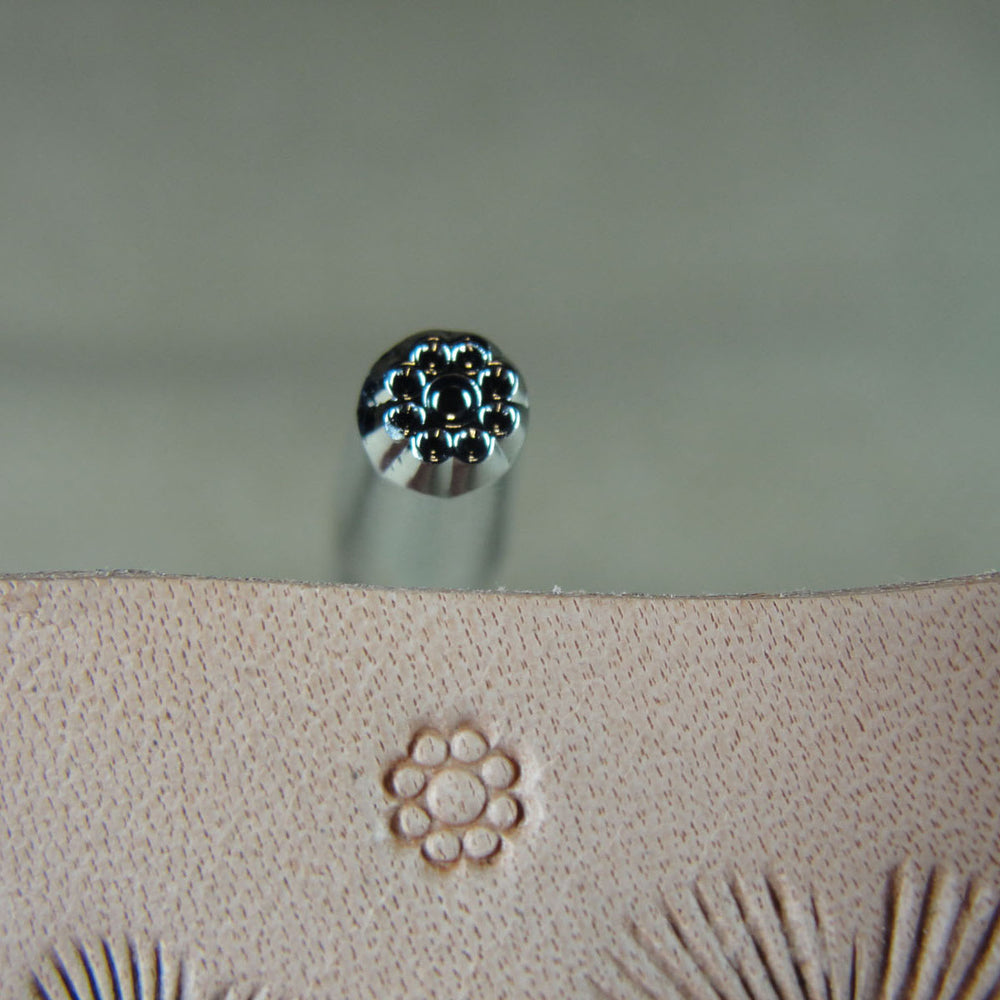 A102 Round Background Leather Stamping Tool | Pro Leather Carvers