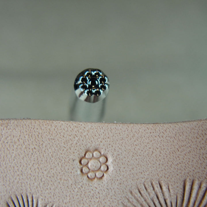 A102 Round Background Leather Stamping Tool | Pro Leather Carvers