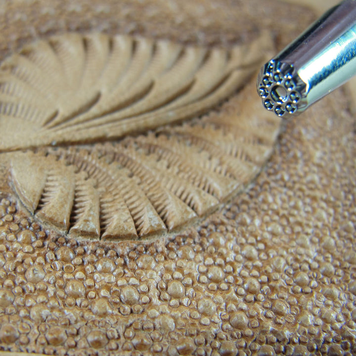 A102 Round Background Leather Stamping Tool | Pro Leather Carvers