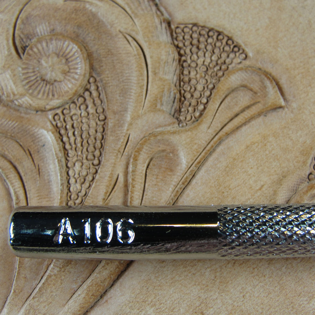 A106 6-Seed Bar Grounder Background Leather Tool | Pro Leather Carvers