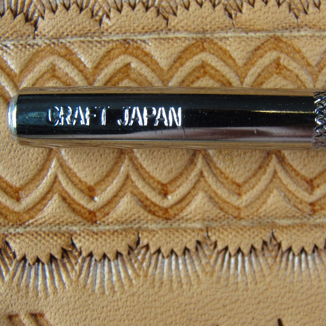 C432 Fluted Camouflage Border Leather Stamp | Pro Leather Carver