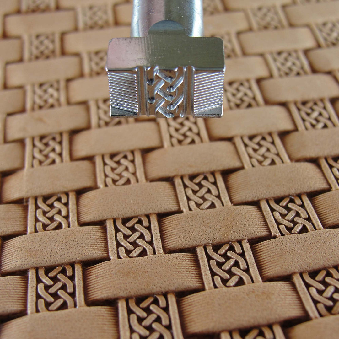 Rope Basket Weave Stamp - Stainless Steel | Pro Leather Carvers