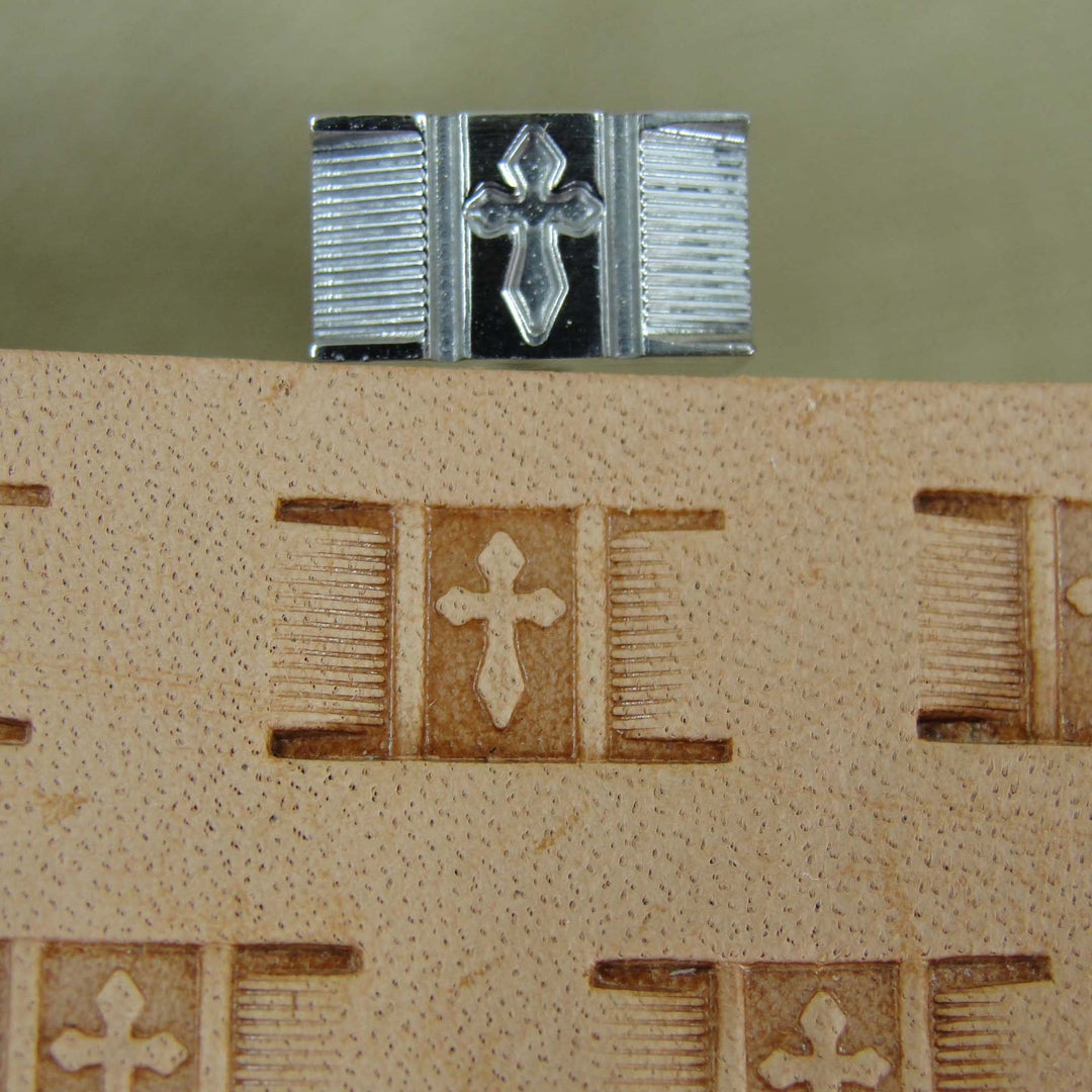 Cross Basket Weave Stamp - Stainless Steel | Pro Leather Carvers