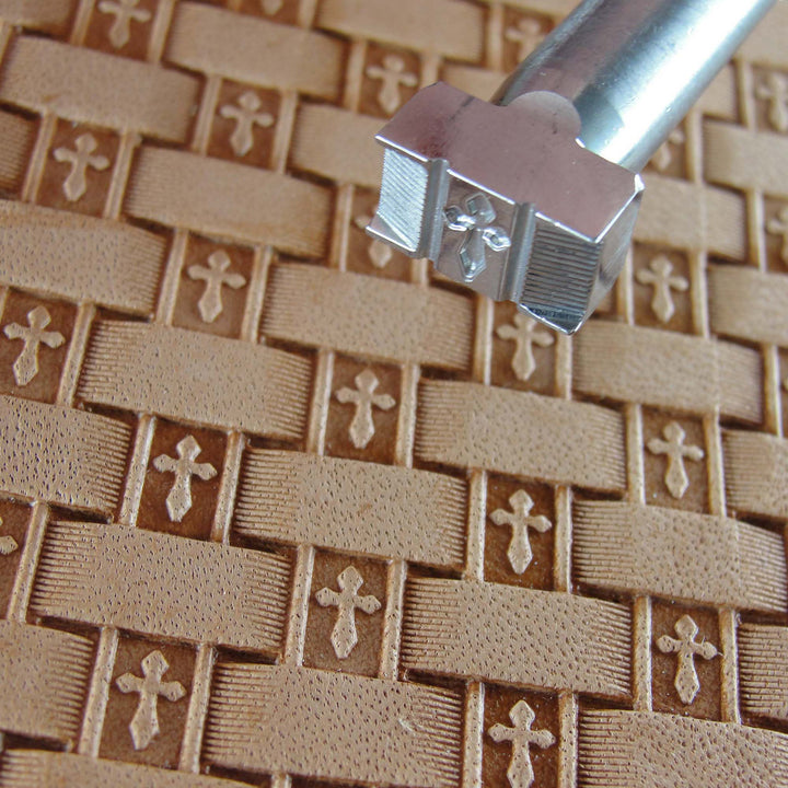 Cross Basket Weave Stamp - Stainless Steel | Pro Leather Carvers
