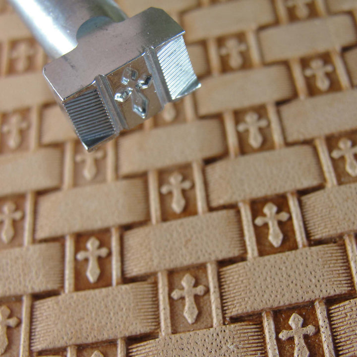 Cross Basket Weave Stamp - Stainless Steel | Pro Leather Carvers