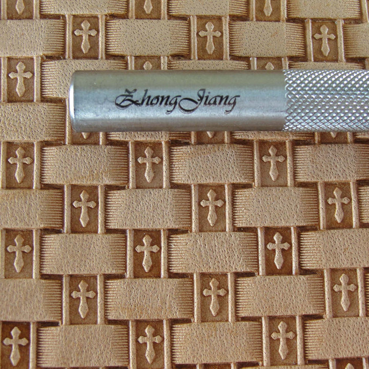Cross Basket Weave Stamp - Stainless Steel | Pro Leather Carvers