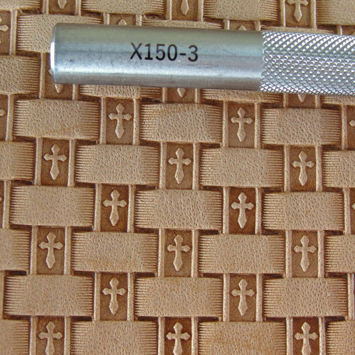 Cross Basket Weave Stamp - Stainless Steel | Pro Leather Carvers
