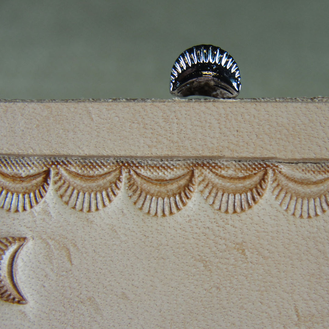 D435-2 Crescent Border Leather Stamping Tool | Pro Leather Carvers