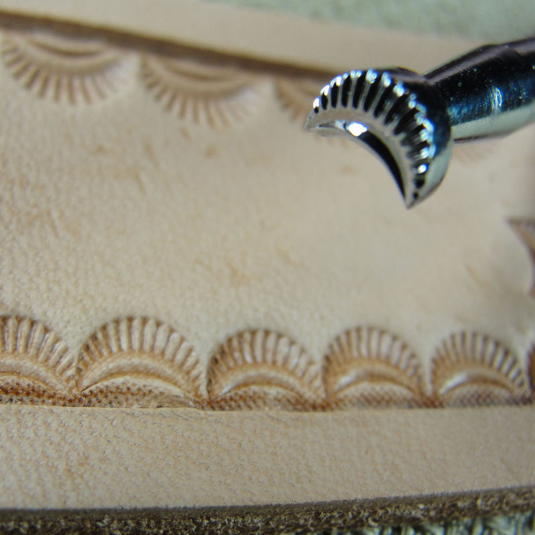 D435-2 Crescent Border Leather Stamping Tool | Pro Leather Carvers