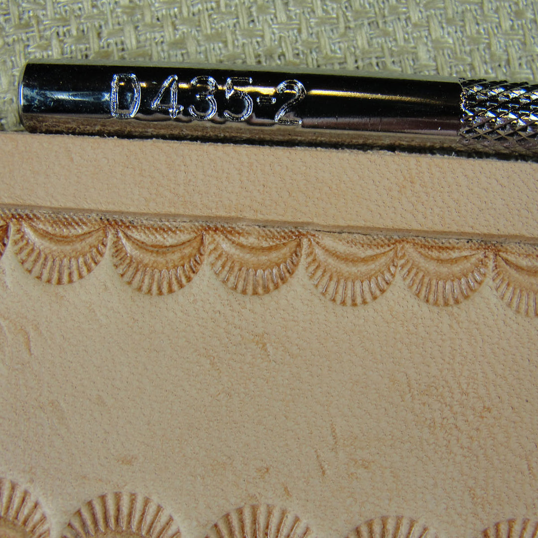 D435-2 Crescent Border Leather Stamping Tool | Pro Leather Carvers