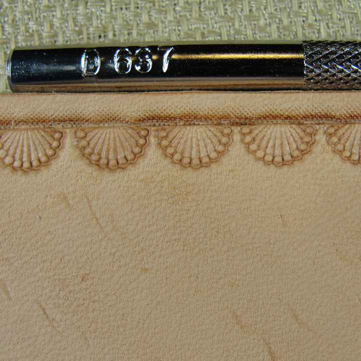 D637 Small 11-Seed Border Leather Stamping Tool | Pro Leather Carvers