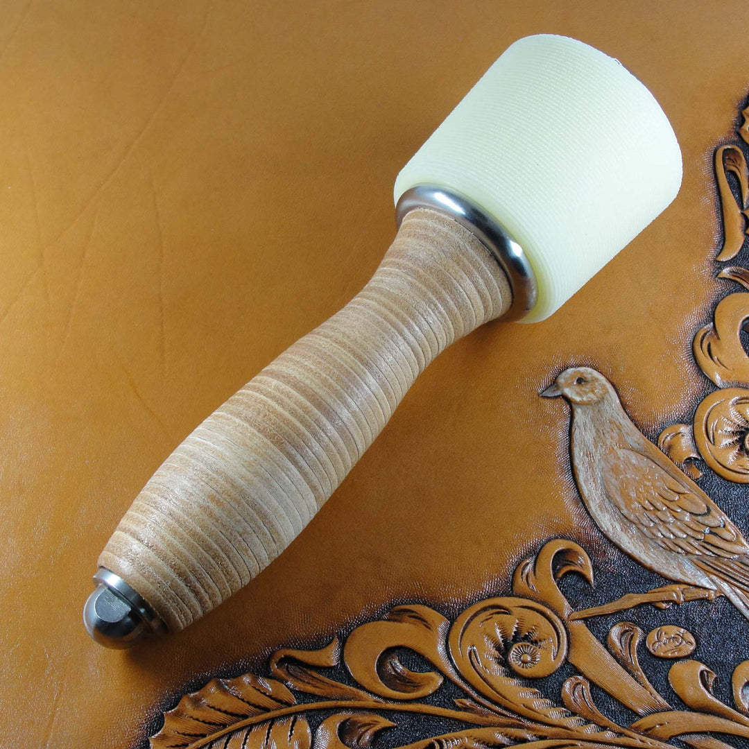 Leather Tooling Maul, Tapered Nylon Head | Pro Leather Carvers