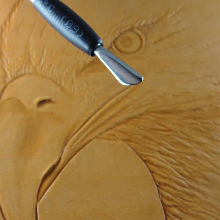 Pro Modeling Spoon/Wedge, Stainless Steel | Pro Leather Carvers