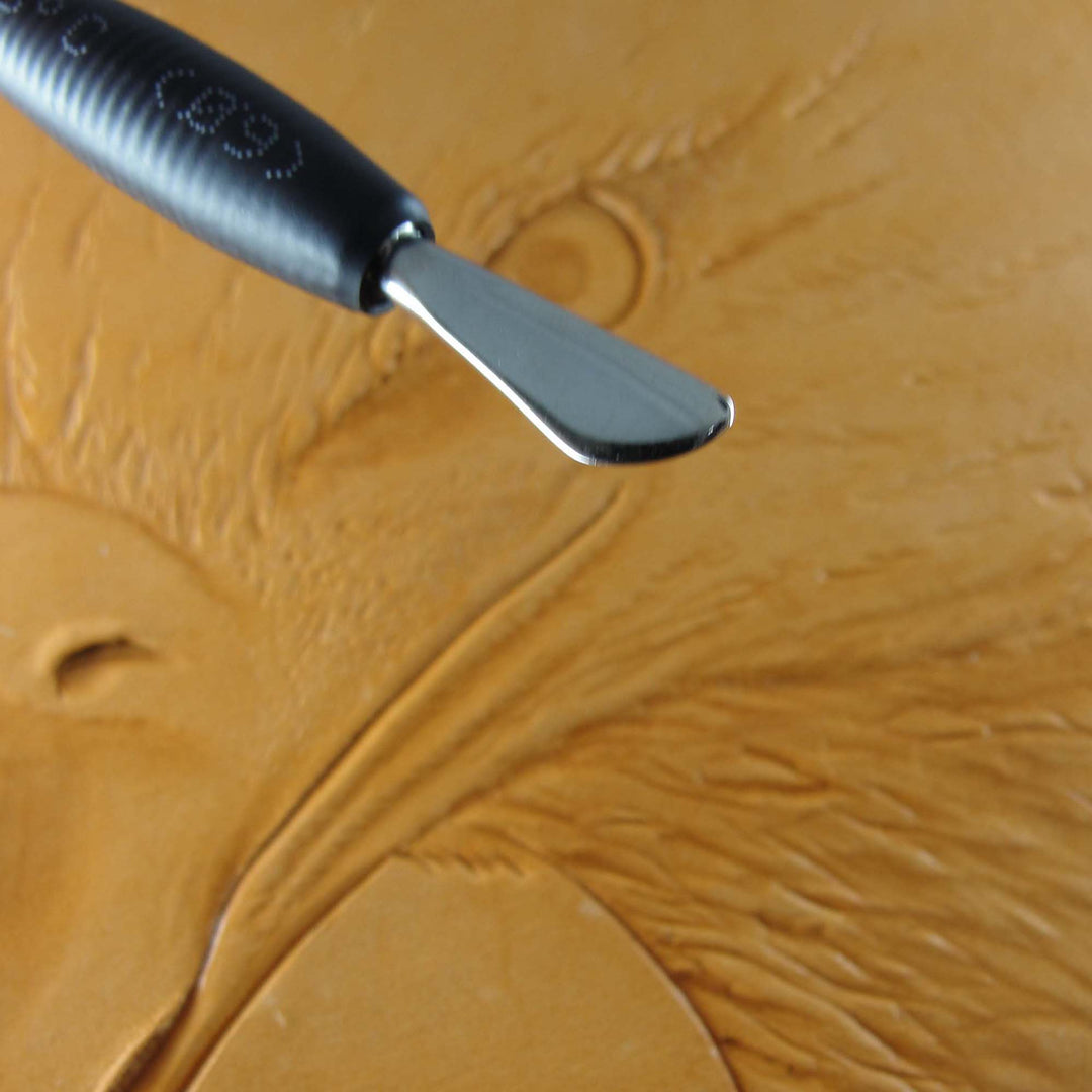 Pro Modeling Spoon/Wedge, Stainless Steel | Pro Leather Carvers