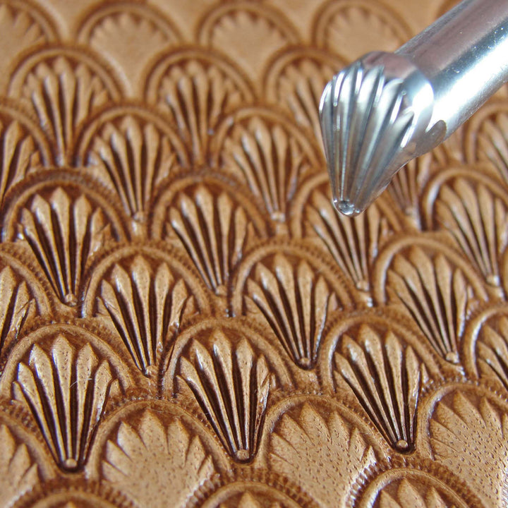 Crescent Shell Filler Stamp - Stainless Steel | Pro Leather Carvers