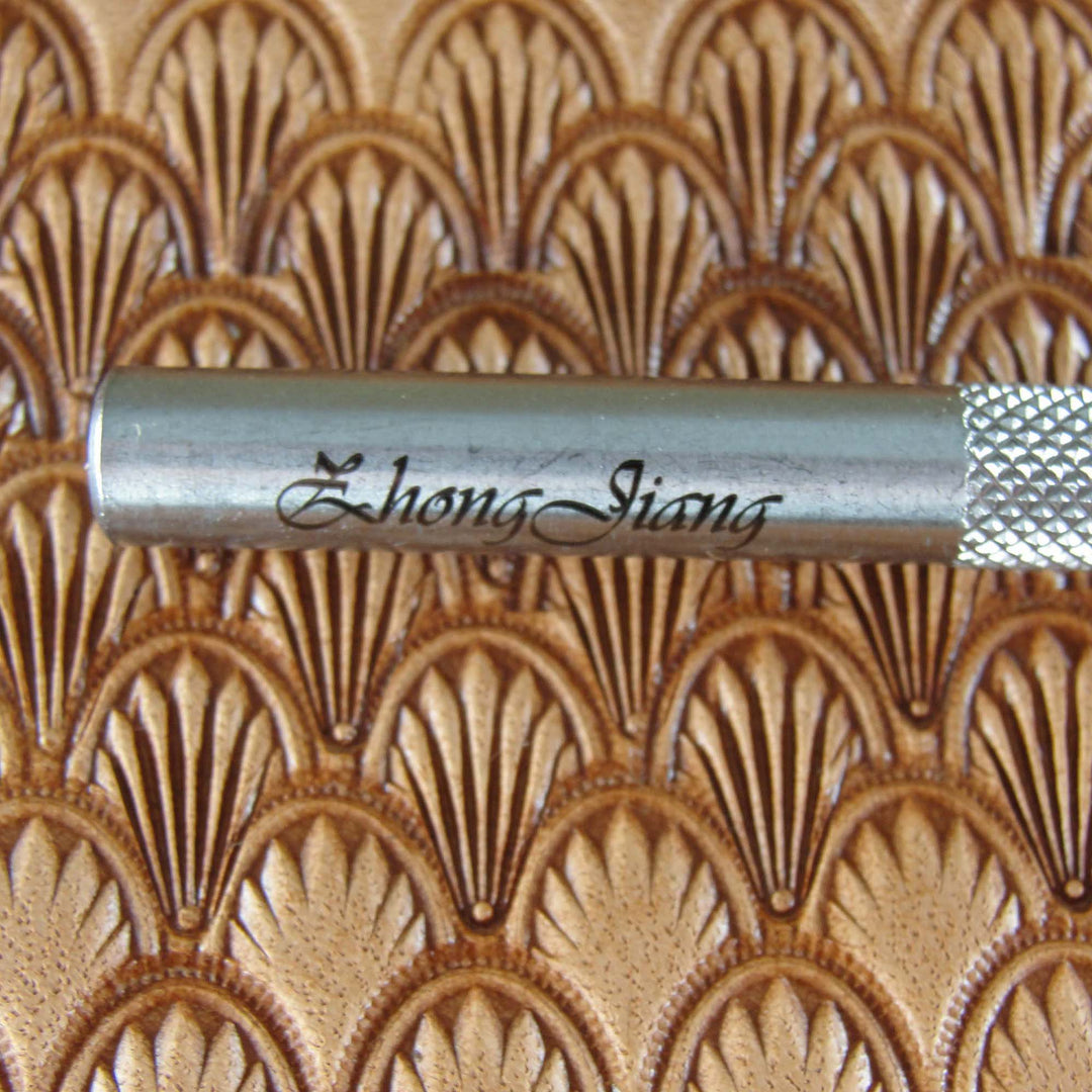 Crescent Shell Filler Stamp - Stainless Steel | Pro Leather Carvers