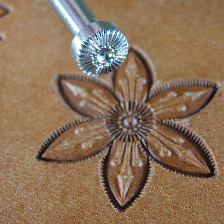 Vintage Craftool Co. #565 Flower Center Stamp | Pro Leather Carvers
