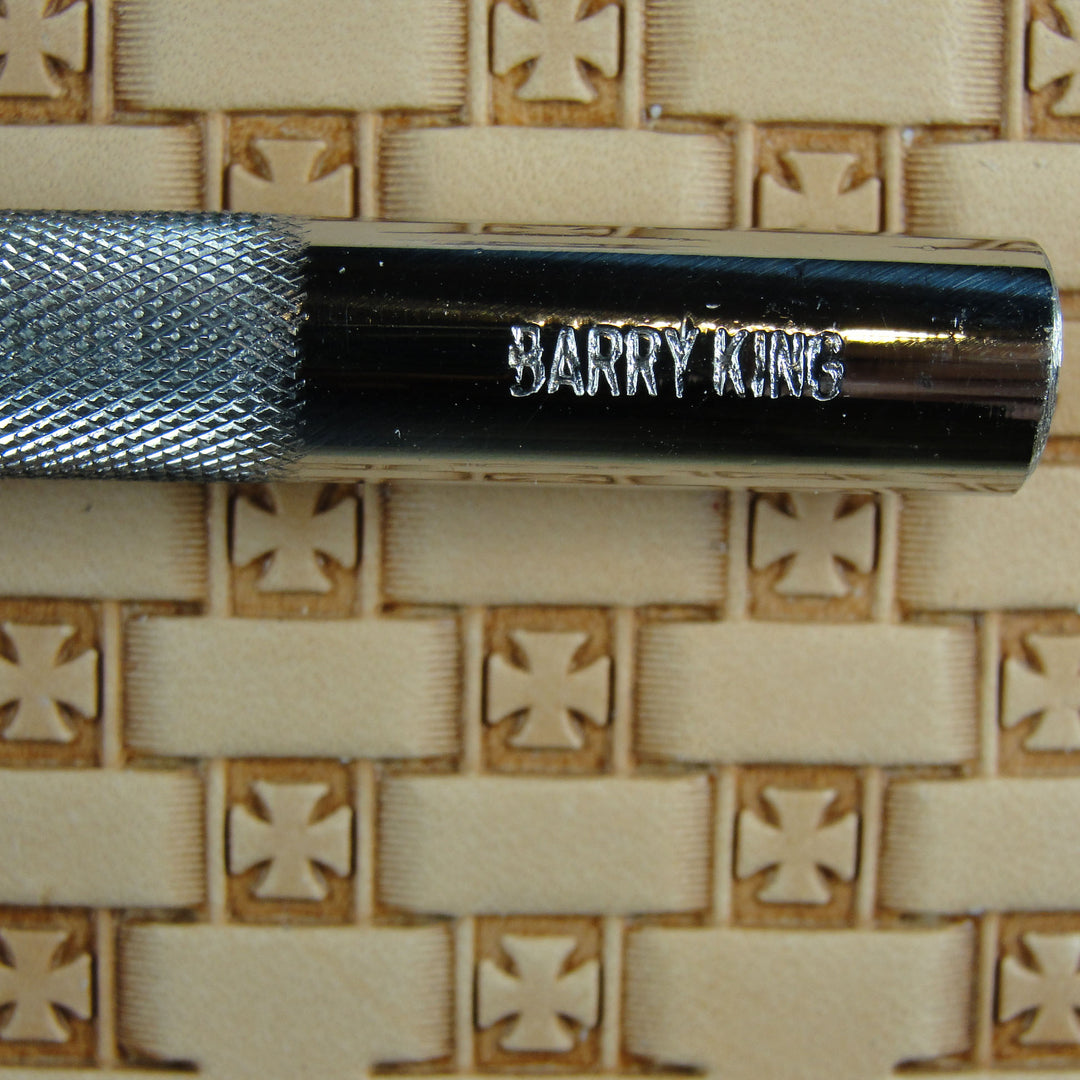 Open Iron Cross Basket Weave Leather Stamp | Pro Leather Carvers