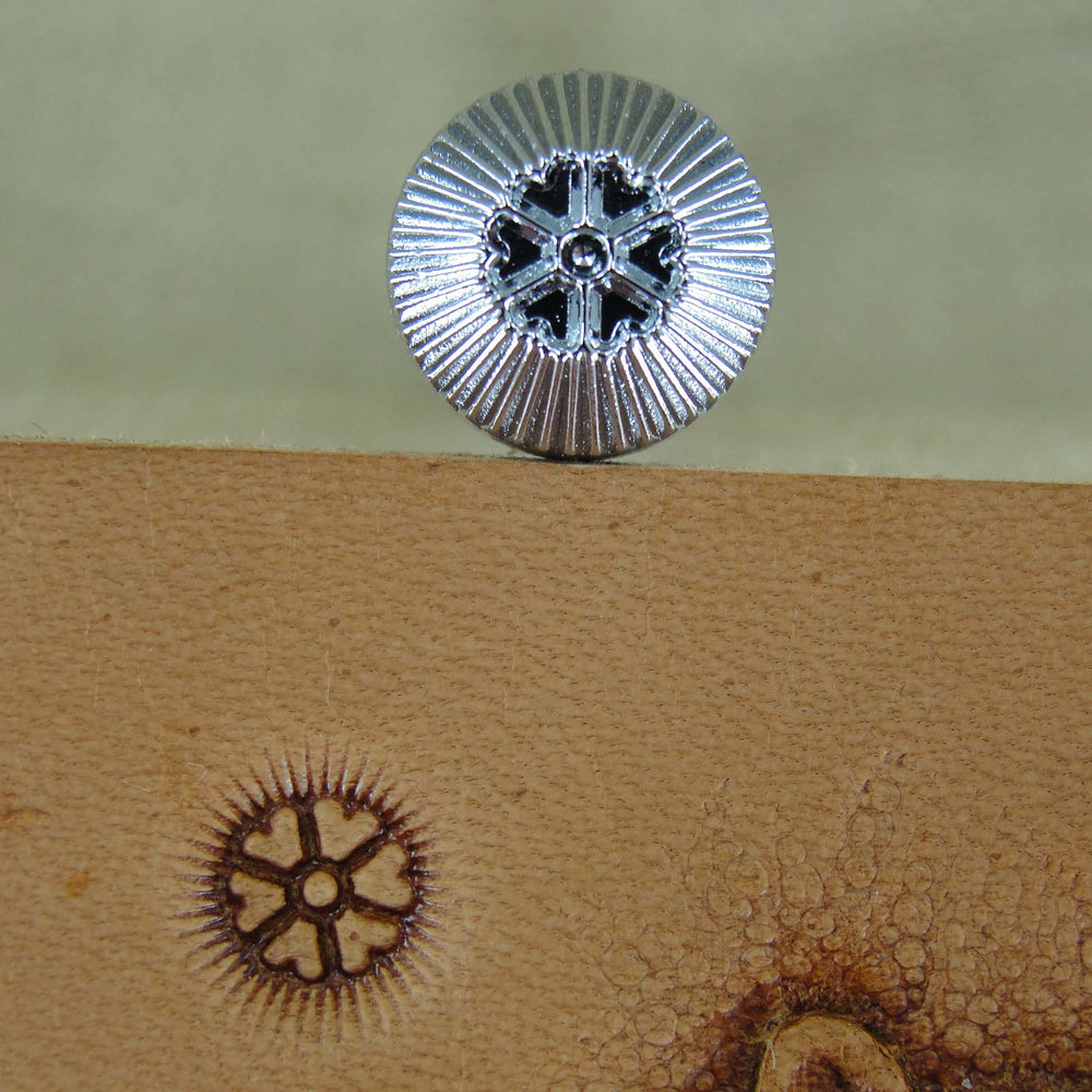Heart Petal Flower Center Leather Stamping Tool | Pro Leather Carvers
