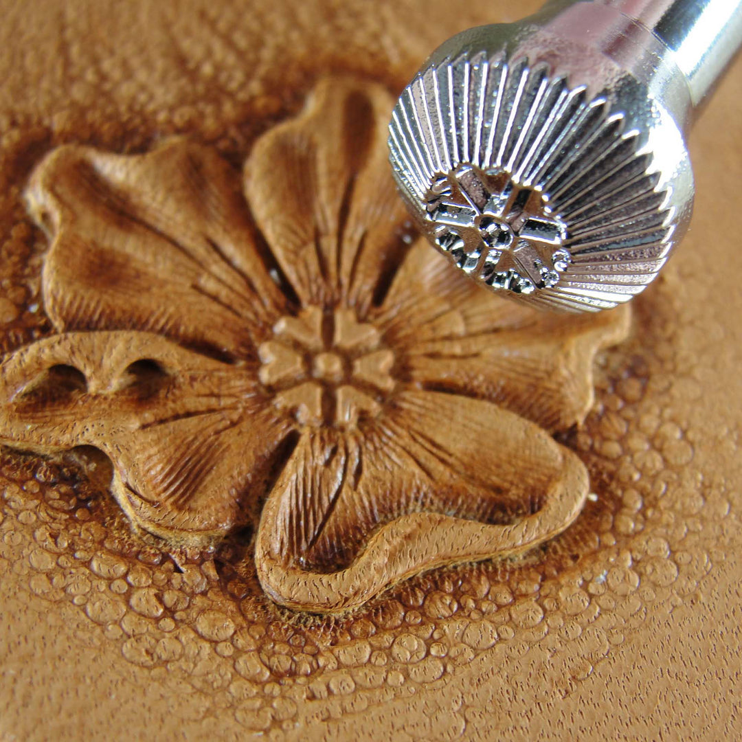 Heart Petal Flower Center Leather Stamping Tool | Pro Leather Carvers