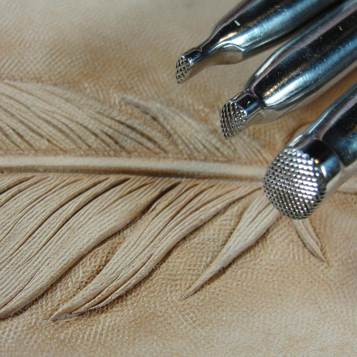 Checkered Background Leather Stamps - Barry King | Pro Leather Carvers